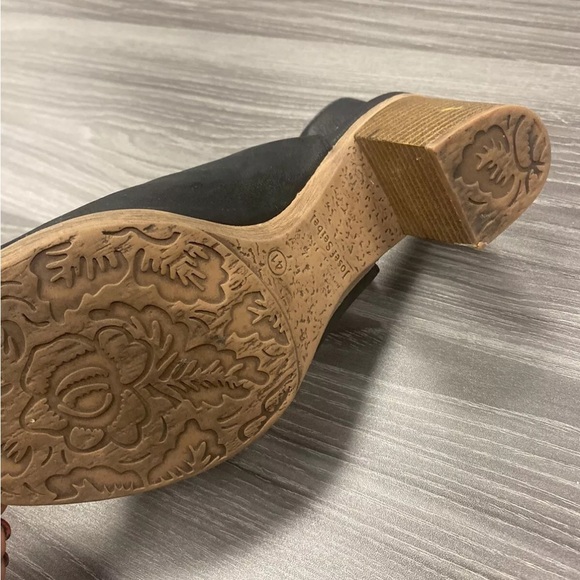 Josef Seibel Bonnie 09 Peep Toe Heels Women’s Leather Black Booties Boots Sz 41 - Picture 8 of 16